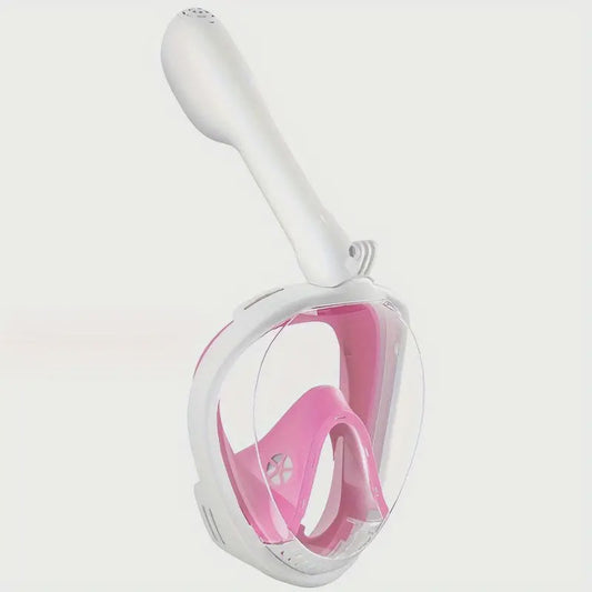 1pc 180° Panoramic View Full Face Snorkel Mask with Latest Safety Breathing and Dry Top Systems for Adults TEMU