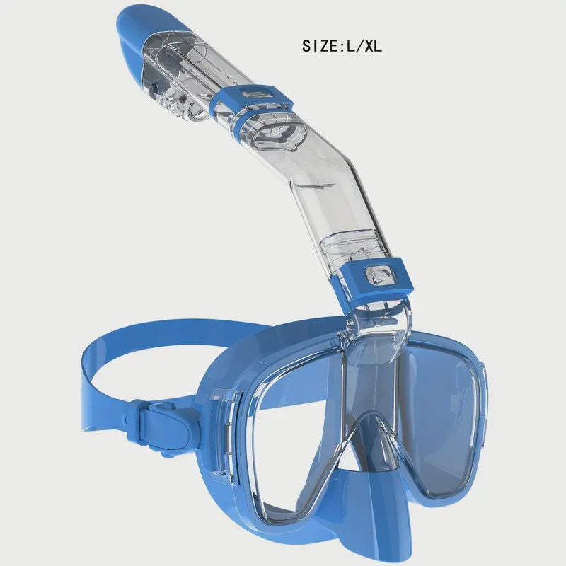 1pc Snorkeling And Diving Mask With Breathing Tube, Anti-fog And Leakproof Diving Goggles, Suitable For Swimming, Snorkeling, And Travel Diving TEMU