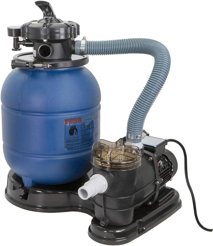 XtremepowerUS 13" Sand Filter 3/4HP Pool Pump 2400 75138GPH High-Flow Above Ground Pool Set with Stand AMAZON