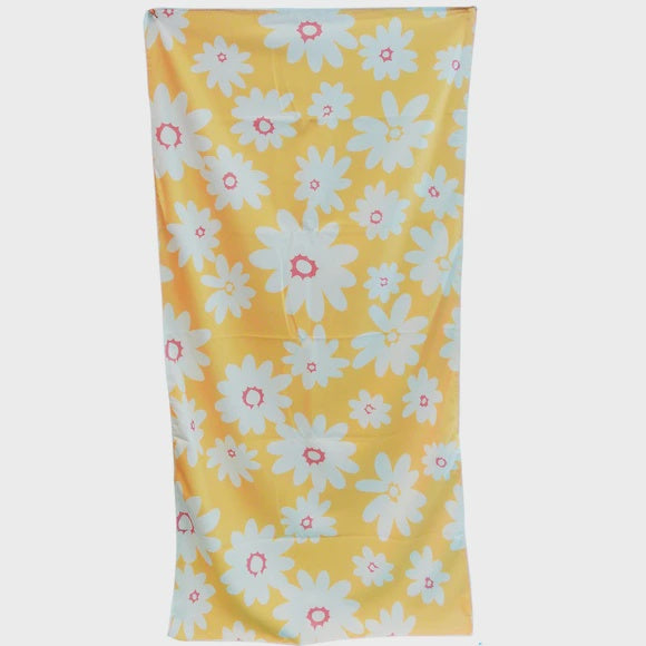27.5" x 55" Flower Design Beach Towel Kole Imports
