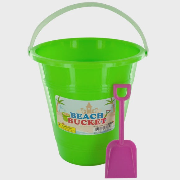Beach Bucket with Attached Shovel Kole Imports