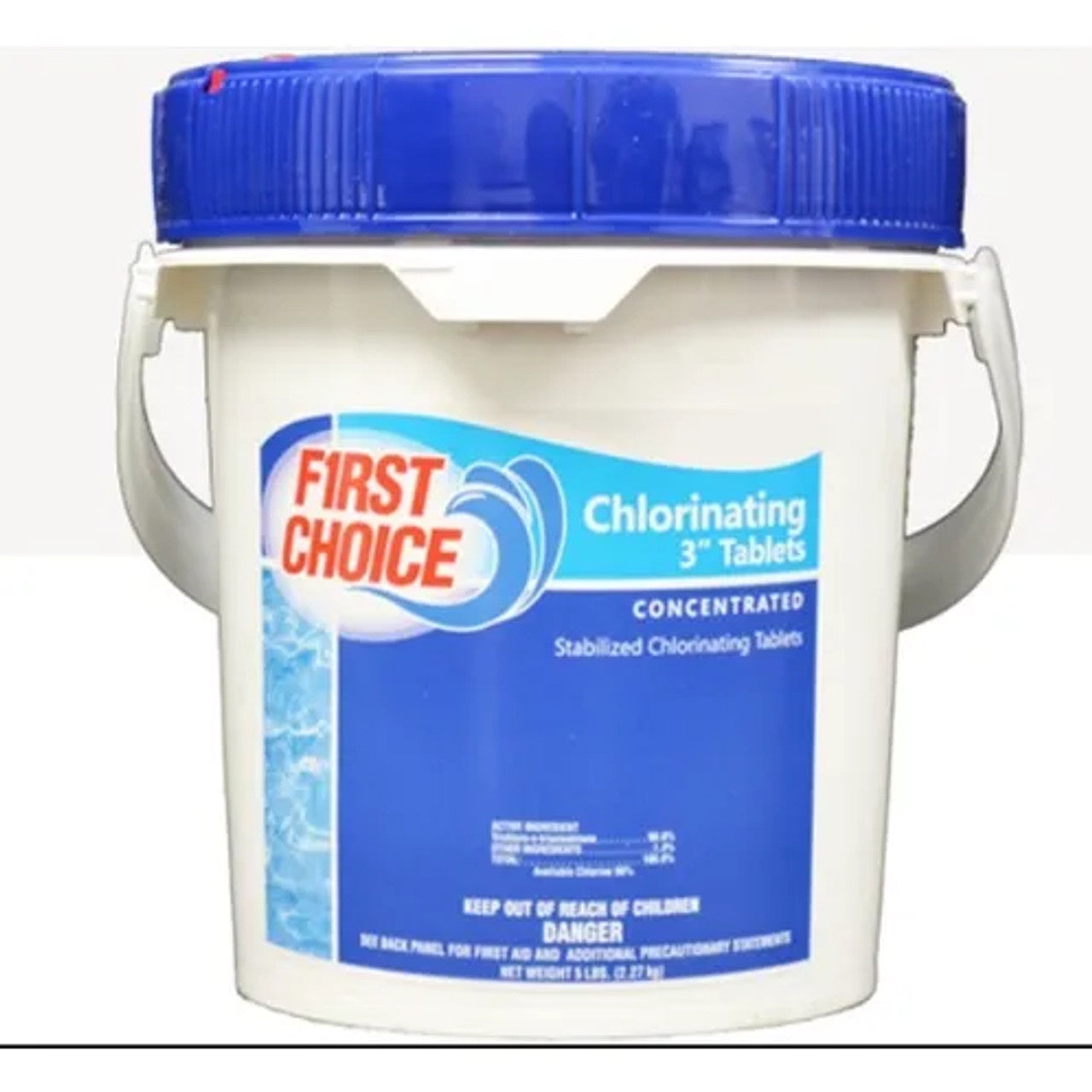 25 lb Pail First Choice 3" Chlorine Tablets PEP